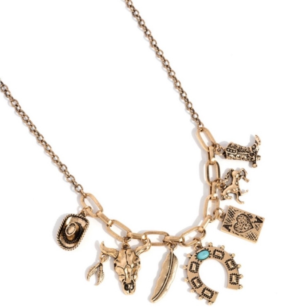 Gold Charm Necklace